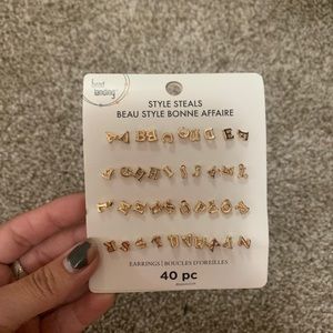 Gold earrings